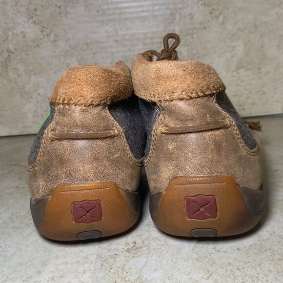 Twisted X Chukka Mens EcoTWX Casual Shoes Size 9.5M Brown/Gray Fabric & Leather - Picture 6 of 8